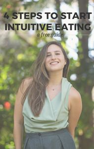 4 Steps to Start Intuitive Eating- Free Guide